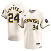 Milwaukee Brewers William Contreras Cream Home Limited Player Jersey