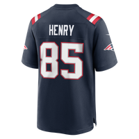 New England Patriots Hunter Henry Navy Team Game Jersey