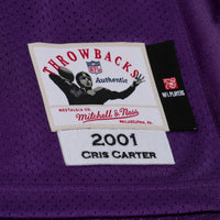 Minnesota Vikings Cris Carter Purple 2001 Authentic Throwback Jersey