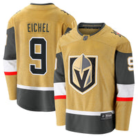 Vegas Golden Knights Jack Eichel Gold Home Breakaway Jersey