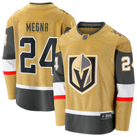 Vegas Golden Knights Jaycob Megna Gold Home Breakaway Jersey