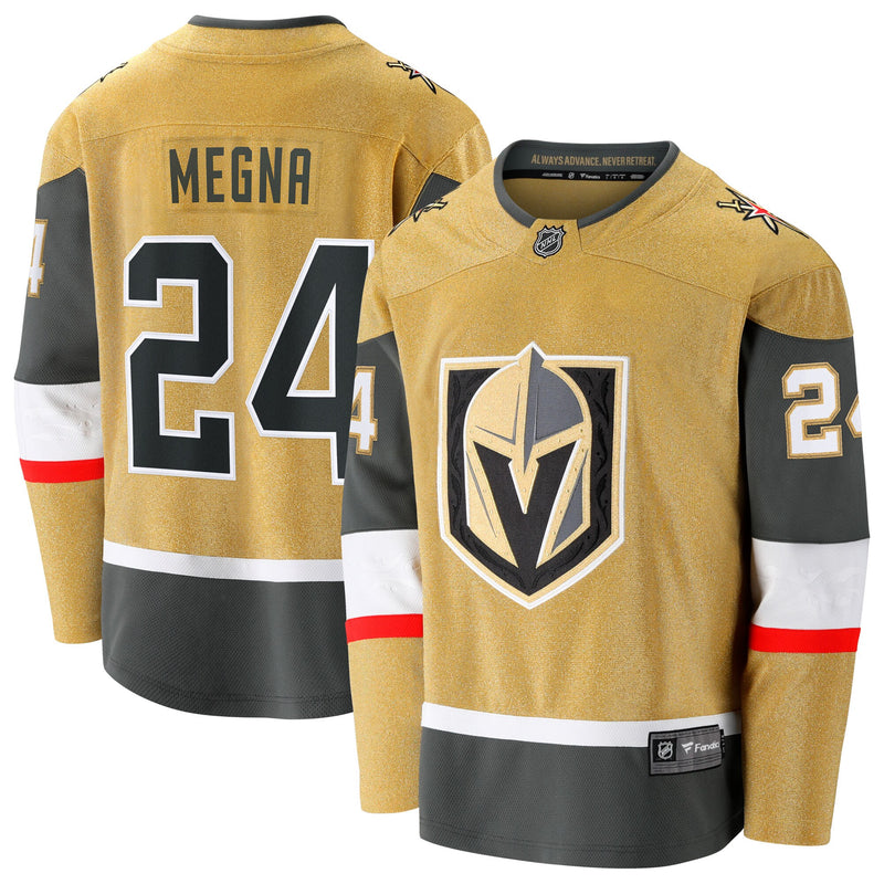 Vegas Golden Knights Jaycob Megna Gold Home Breakaway Jersey