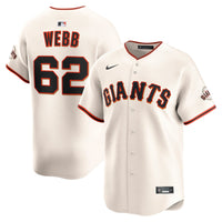 San Francisco Giants Logan Webb Cream Home Limited Player Jersey