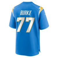 Los Angeles Chargers Travis Burke Powder Blue Team Game Jersey