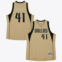 Dallas Mavericks Dirk Nowitzki 2010 Swingman Jersey - Khaki