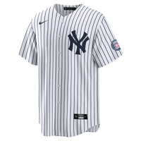New York Yankees CC Sabathia White 2025 Baseball Hall of Fame Name & Number Retired Replica Jersey