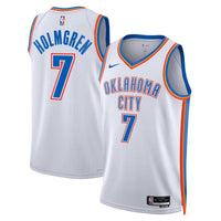 Oklahoma City Thunder Association Edition Swingman Jersey - White - Chet Holmgren