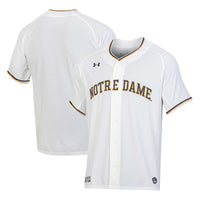 White Notre Dame Fighting Irish Replica Baseball Jersey
