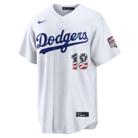 Fourth of July Los Angeles Dodgers Yoshinobu Yamamoto White USA 250 Stadium Jersey