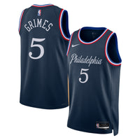 Philadelphia 76ers 2025/26 City Edition Swingman Jersey - Navy - Quentin Grimes