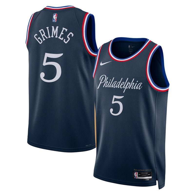 Philadelphia 76ers 2025/26 City Edition Swingman Jersey - Navy - Quentin Grimes