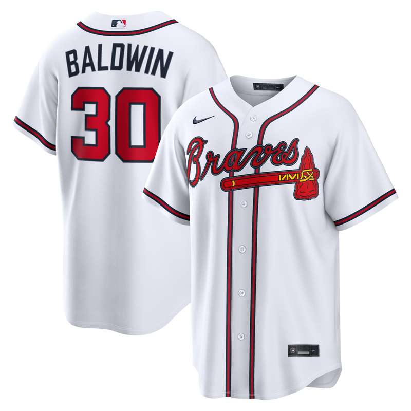 Atlanta Braves Drake Baldwin White Home Replica Jersey