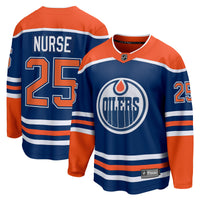 Edmonton Oilers Darnell Nurse Royal Home Breakaway Player Jersey