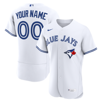Toronto Blue Jays White Home Authentic Custom Jersey