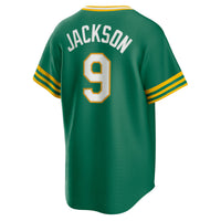 Athletics Reggie Jackson Kelly Green Road Cooperstown Collection Player Jersey