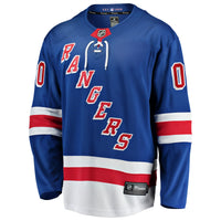 New York Rangers Blue Home Breakaway Custom Jersey