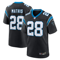 Carolina Panthers Damarri Mathis Black Team Game Jersey