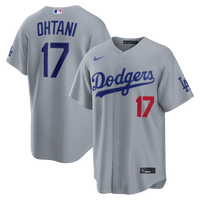 Los Angeles Dodgers Shohei Ohtani Gray Road Stadium Jersey