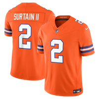 Denver Broncos Pat Surtain II Orange Alternate Mile High Collection 1977 Throwback Vapor F.U.S.E. Stitched Limited Jersey