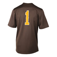 #1 Brown Wyoming Cowboys Replica Football Jersey