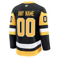 Pittsburgh Penguins Black Home Premium Custom Jersey