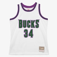 Milwaukee Bucks Ray Allen 1996 Swingman Authentic Jersey - White