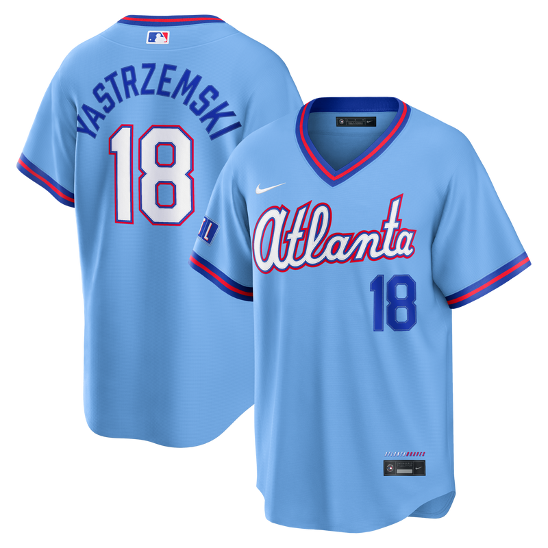 Atlanta Braves Mike Yastrzemski Powder Blue 2026 City Connect Stadium Jersey