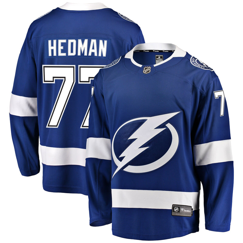 Tampa Bay Lightning Victor Hedman Blue Home Breakaway Player Jersey