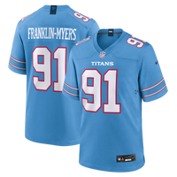 Tennessee Titans John Franklin-Myers Light Blue Team Game Jersey