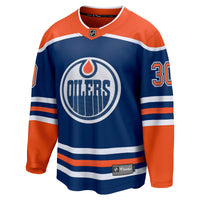 Edmonton Oilers Calvin Pickard Royal Home Premier Breakaway Player Jersey