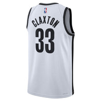 Brooklyn Nets Association Edition Swingman Jersey - White - Nic Claxton