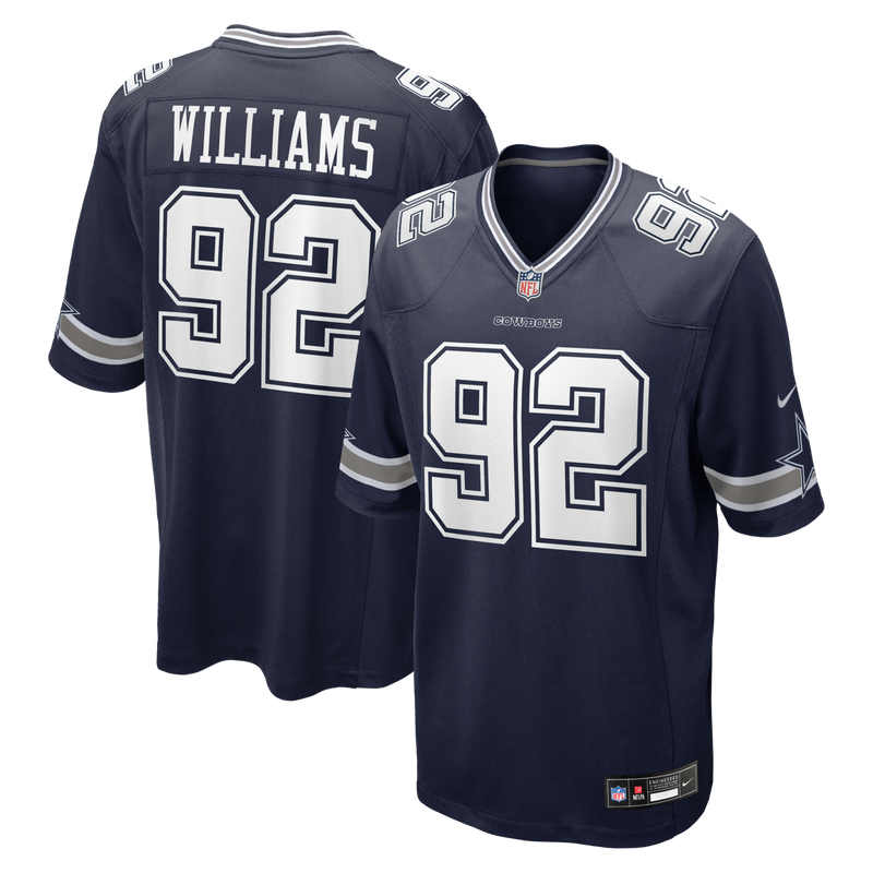 Dallas Cowboys Quinnen Williams Navy Team Game Jersey