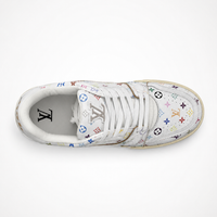 Louis Vuitton Trainer Sneaker Low White Multicolor Monogram - Unisex