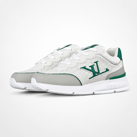 Louis Vuitton Runner Tactic Sneakers White Grey Green - Unisex