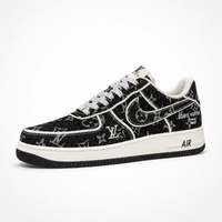 Nike x Louis Vuitton Air Force 1 Low 07 Sneakers Blue Denim Monogram - Unisex