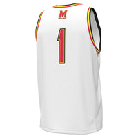 #1 White Maryland Terrapins Replica Basketball Jersey
