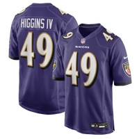 Baltimore Ravens Jay Higgins IV Purple Team Game Jersey
