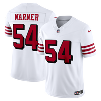 San Francisco 49ers Fred Warner White Alternate Vapor F.U.S.E. Stitched Limited Jersey