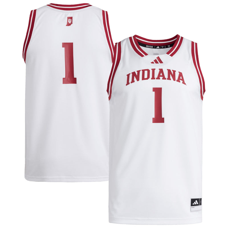 #1 White Indiana Hoosiers Replica Swingman Jersey