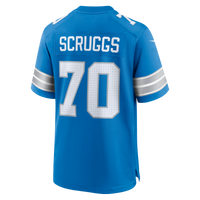 Detroit Lions Juice Scruggs Blue Team Game Jersey