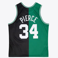 Boston Celtics Paul Pierce 2007 Split Swingman Jersey - Black/Green