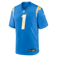 Los Angeles Chargers Number 1 Groom Powder Blue Game Jersey