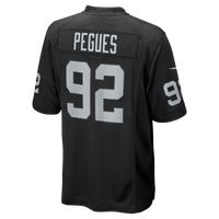 Las Vegas Raiders JJ Pegues Black Team Game Jersey