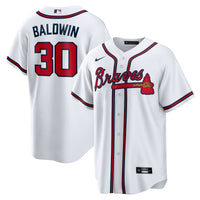 Atlanta Braves Drake Baldwin White Home Replica Jersey