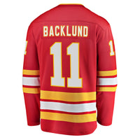 Calgary Flames Mikael Backlund Red Home Breakaway Player Jersey