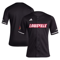 Black Louisville Cardinals Replica Baseball Jersey