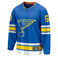 St. Louis Blues Jordan Binnington Blue Home Breakaway Player Jersey