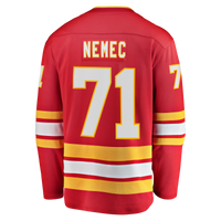 Calgary Flames Simon Nemec Red Home Breakaway Jersey