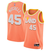 Cleveland Cavaliers 2025/26 City Edition Swingman Jersey - Orange - Donovan Mitchell