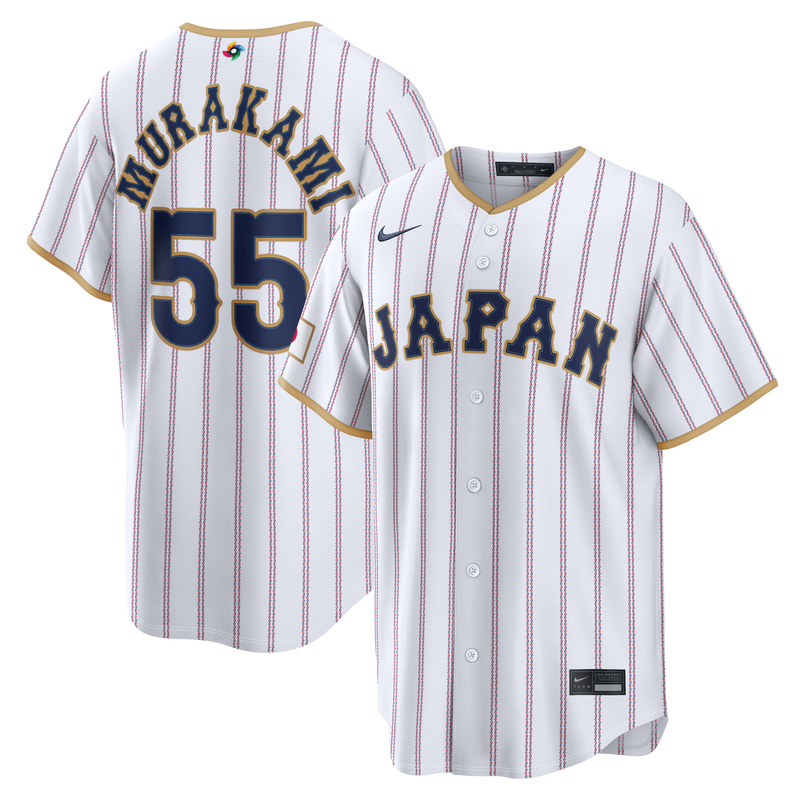 Japan Baseball Munetaka Murakami White 2026 World Baseball Classic Home Stadium Jersey